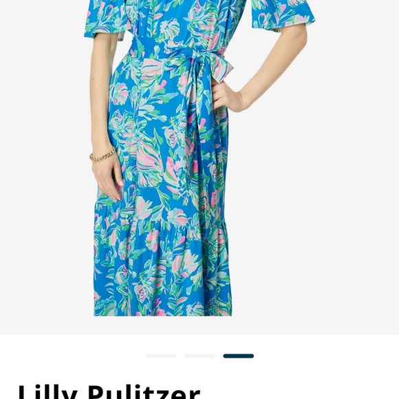 Lilly Pulitzer Off the Shoulder Dress - Picture 2 of 3